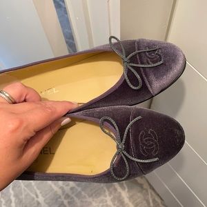 Chanel suede flats!